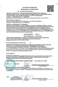 Сертификат соответствия - композитной черепица AeroDek в Видном
